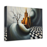 Shadows of The Temple Matte Canvas