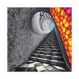 Stained Stairs 1 Matte Canvas