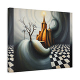 Shadows of The Temple Matte Canvas