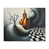 Shadows of The Temple Matte Canvas