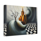 Shadows of The Temple Matte Canvas