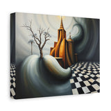 Shadows of The Temple Matte Canvas