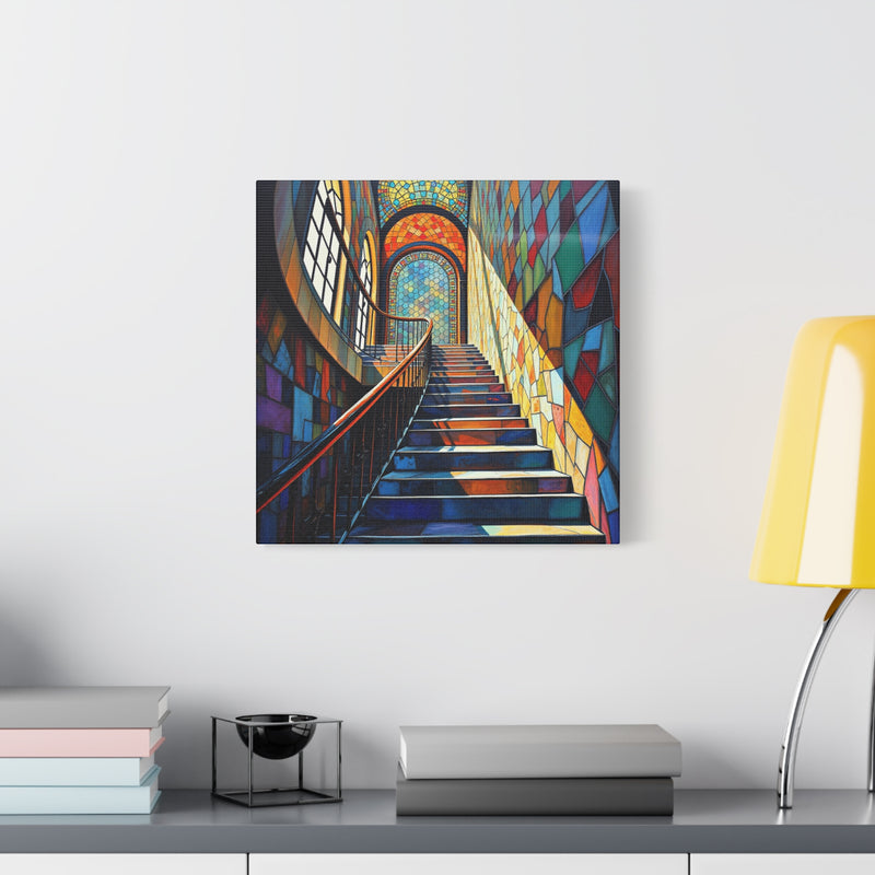 Stained Stairs 3 Matte Canvas