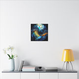 Vibrant Stained Glass Wall Art | Abstract Canvas Print, Home Decor, Gift for Art Lovers, Modern Aesthetic, Living Room Decoration