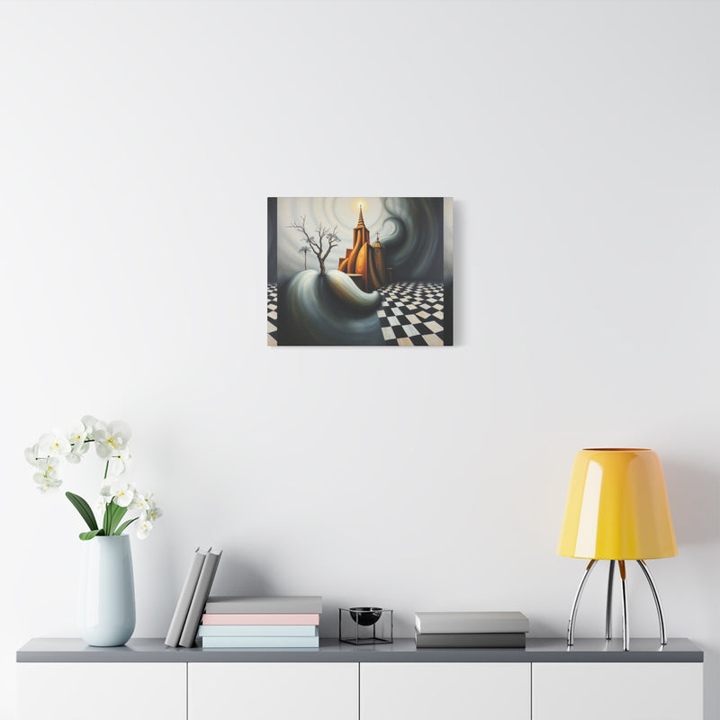 Shadows of The Temple Matte Canvas