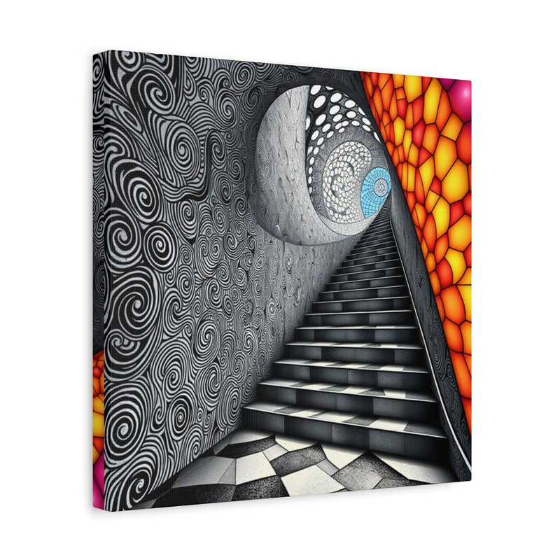 Stained Stairs 1 Matte Canvas