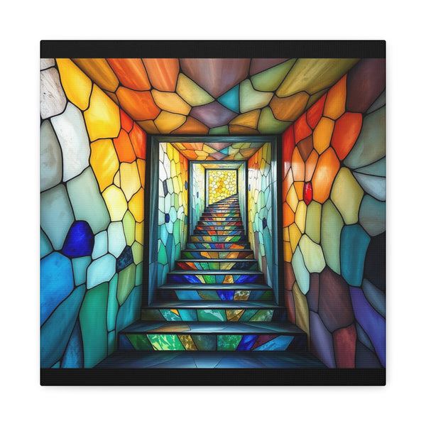 Stained Stairs 2 Matte Canvas