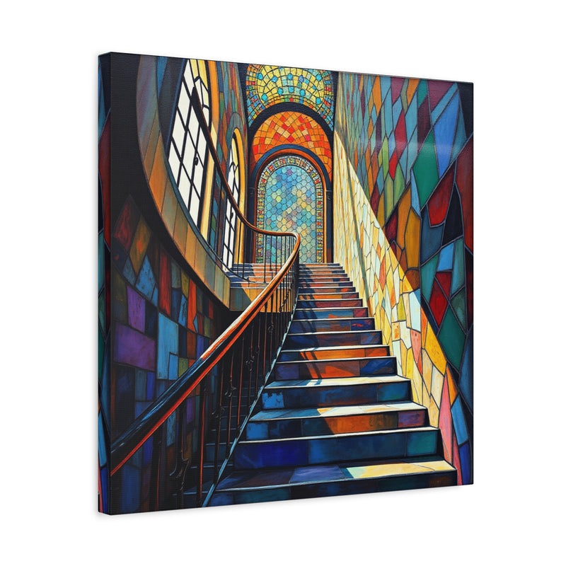 Stained Stairs 3 Matte Canvas