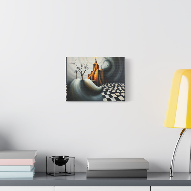 Shadows of The Temple Matte Canvas