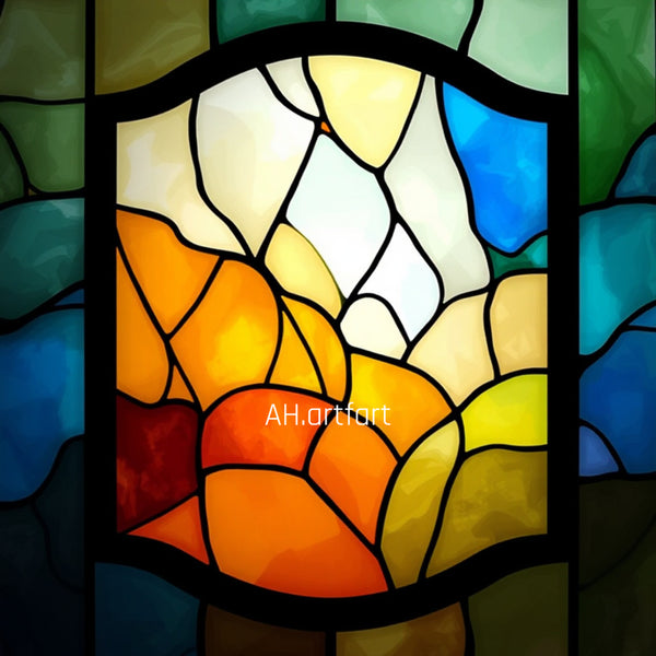 "Stained Glass print"
