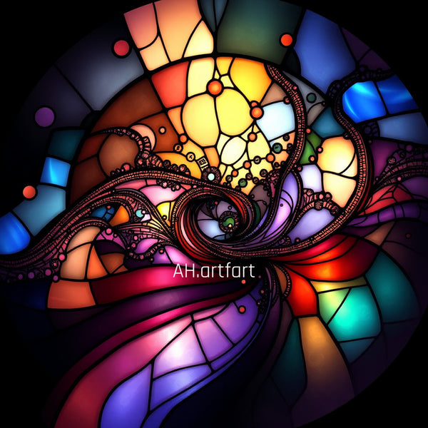 Stained glass print 8