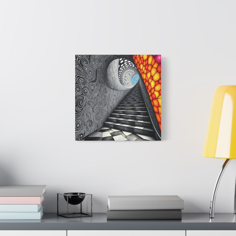 Stained Stairs 1 Matte Canvas