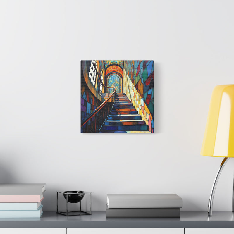 Stained Stairs 3 Matte Canvas