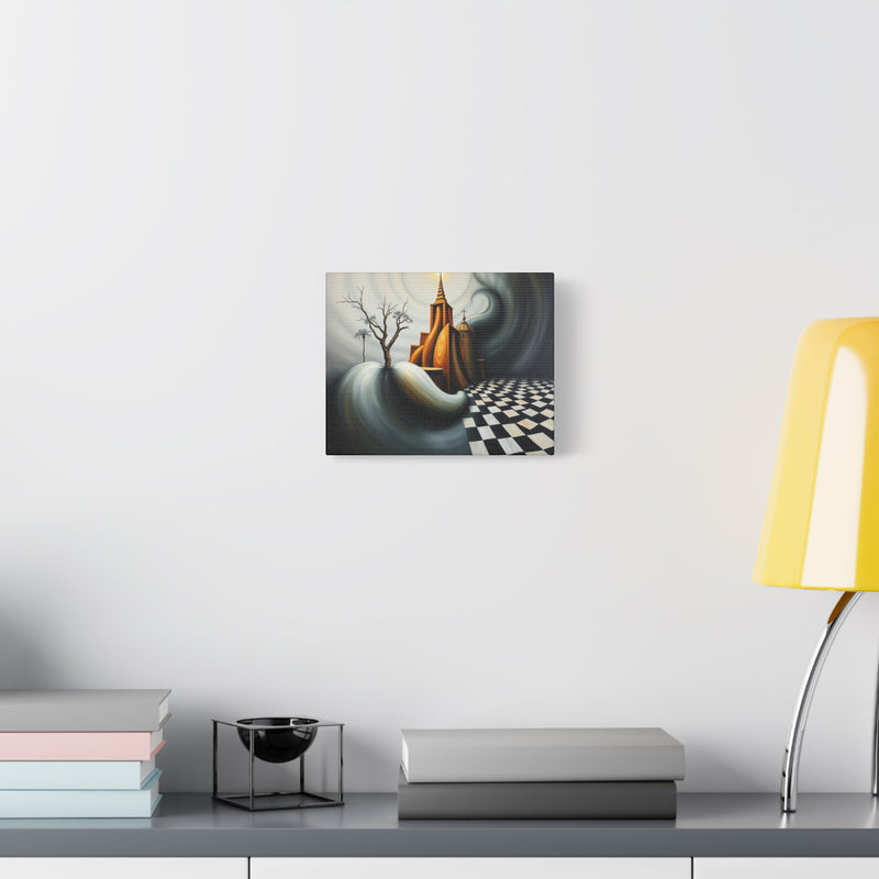 Shadows of The Temple Matte Canvas