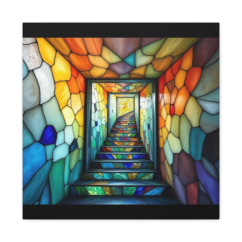 Stained Stairs 2 Matte Canvas